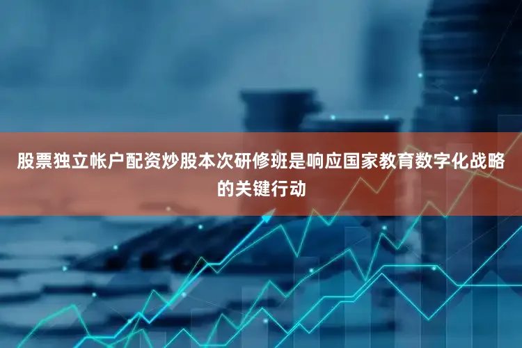 股票独立帐户配资炒股本次研修班是响应国家教育数字化战略的关键行动