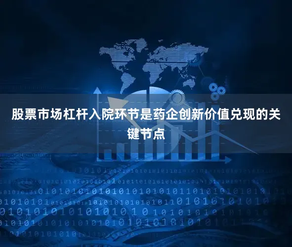 股票市场杠杆入院环节是药企创新价值兑现的关键节点
