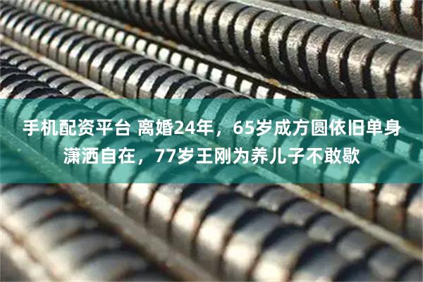 手机配资平台 离婚24年，65岁成方圆依旧单身潇洒自在，77岁王刚为养儿子不敢歇